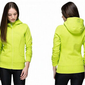 Lululemon Neon Green Scuba Hoodie